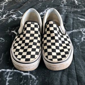 Checkered Slip on Vans